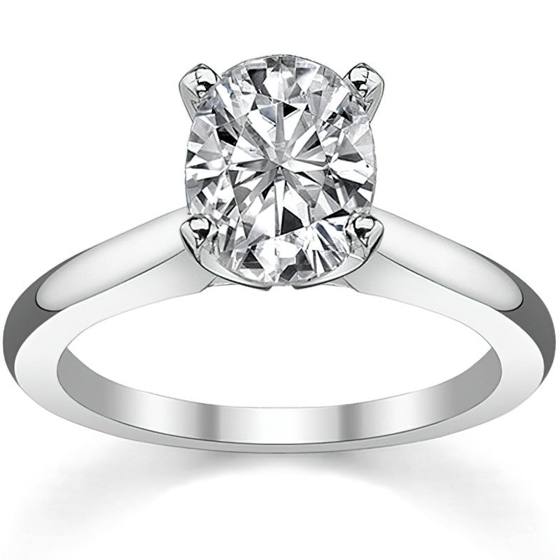 Cathedral Moissanite Solitaire Ring Setting