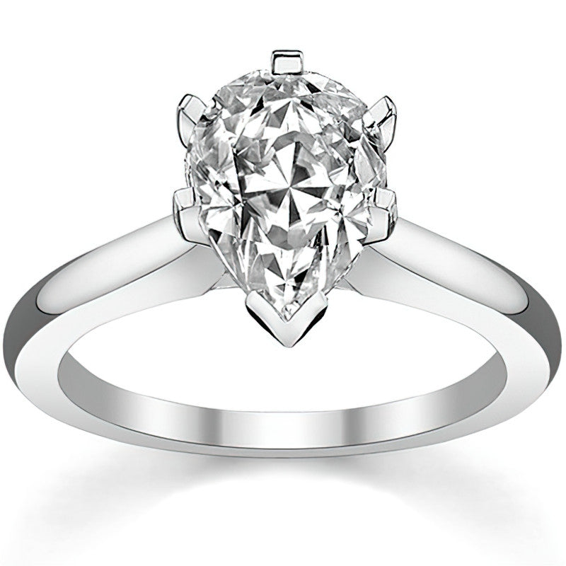 Cathedral Moissanite Solitaire Ring Setting