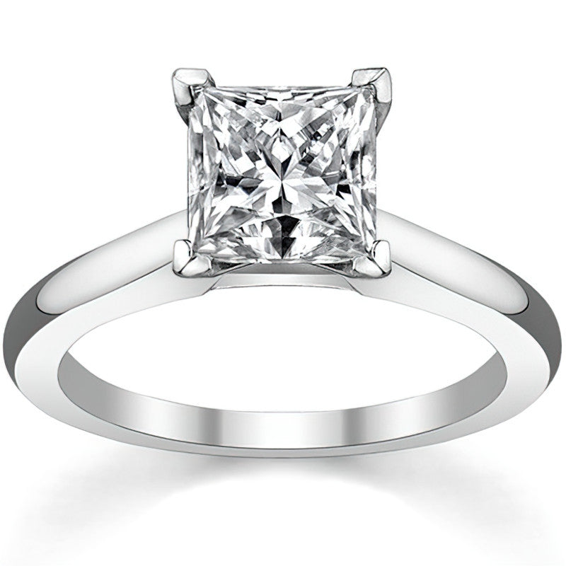 Cathedral Moissanite Solitaire Ring Setting