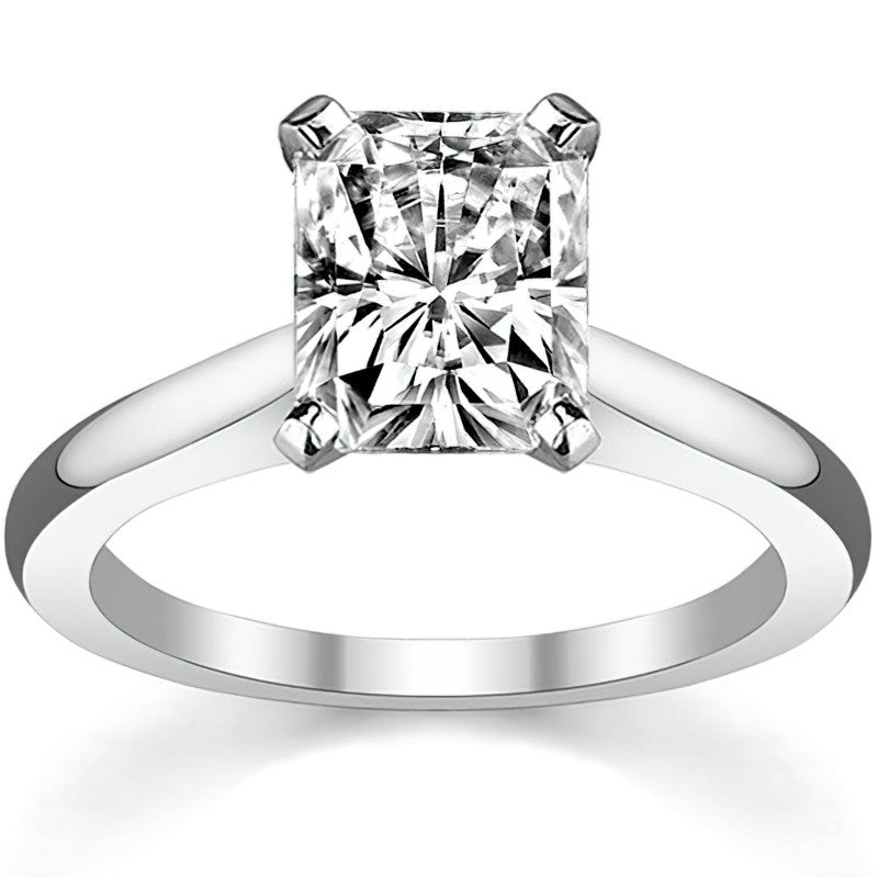 Cathedral Moissanite Solitaire Ring Setting