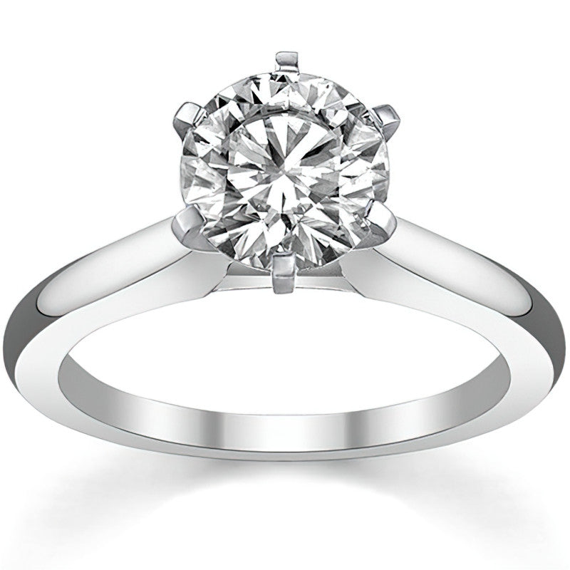 Cathedral Moissanite Solitaire Ring Setting