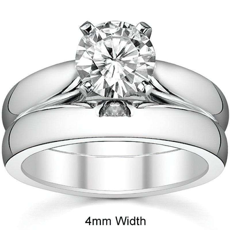 Cathedral Moissanite Solitaire Ring Setting