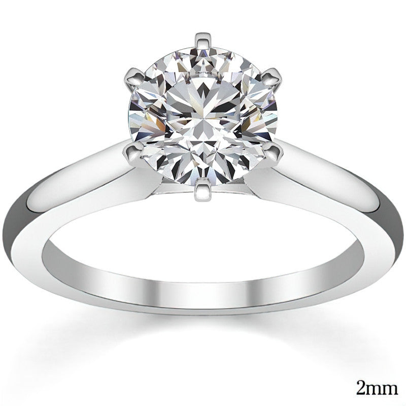 Cathedral Moissanite Solitaire Ring Setting