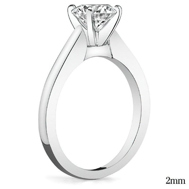 Cathedral Moissanite Solitaire Ring Setting