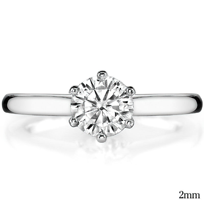 Cathedral Moissanite Solitaire Ring Setting