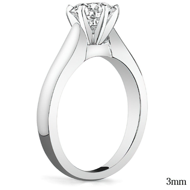 Cathedral Moissanite Solitaire Ring Setting