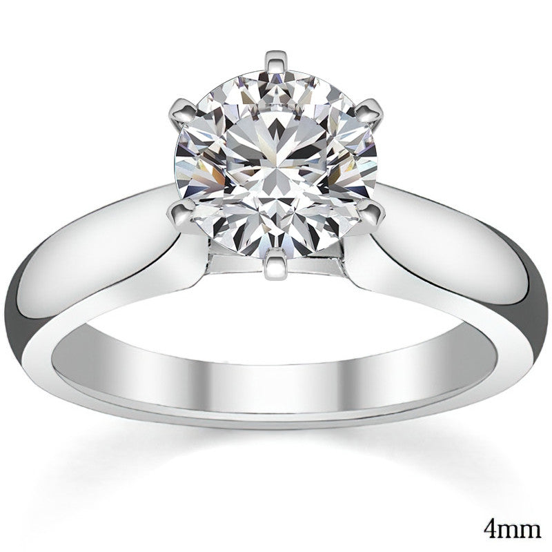 Cathedral Moissanite Solitaire Ring Setting