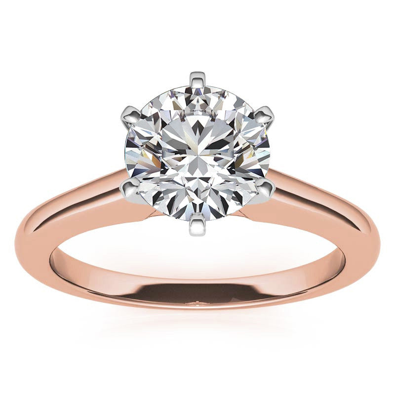Cathedral Moissanite Solitaire Ring Setting