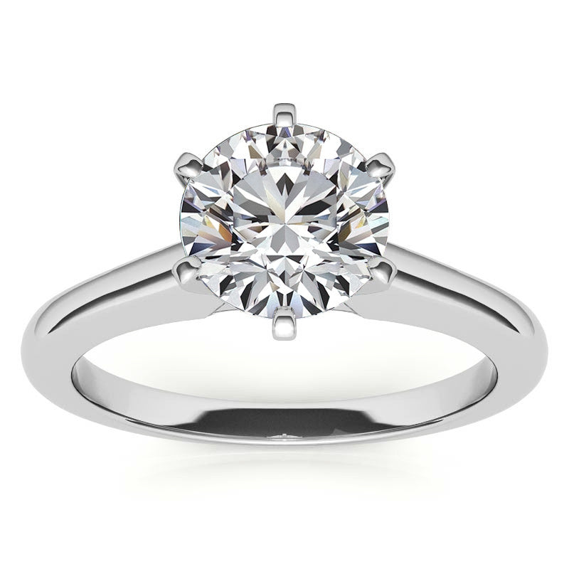 Cathedral Moissanite Solitaire Ring Setting