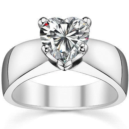 6mm Tapered Moissanite Solitaire Setting