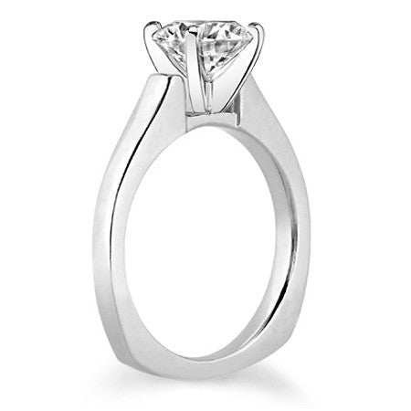 Square Shank Moissanite Solitaire Setting