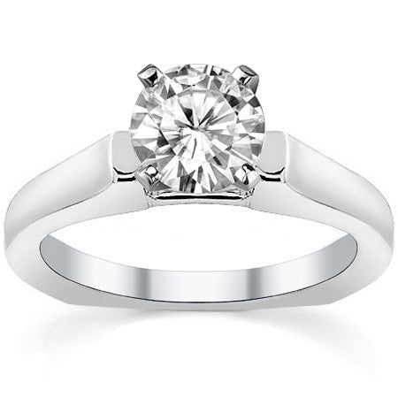 Square Shank Moissanite Solitaire Setting