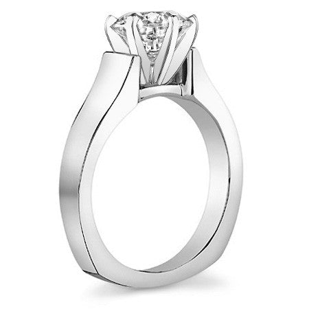 Square Shank Moissanite Solitaire Setting