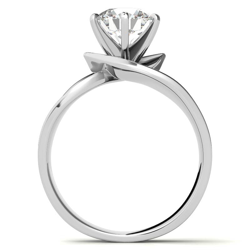 Wide Band Moissanite Solitaire Setting