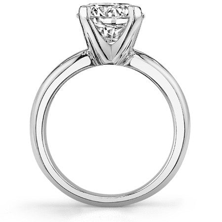 4-Prong Low Profile Cushion Solitaire Ring