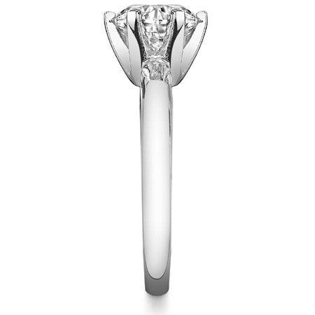 6-Prong Round Brilliant Moissanite Solitaire Ring