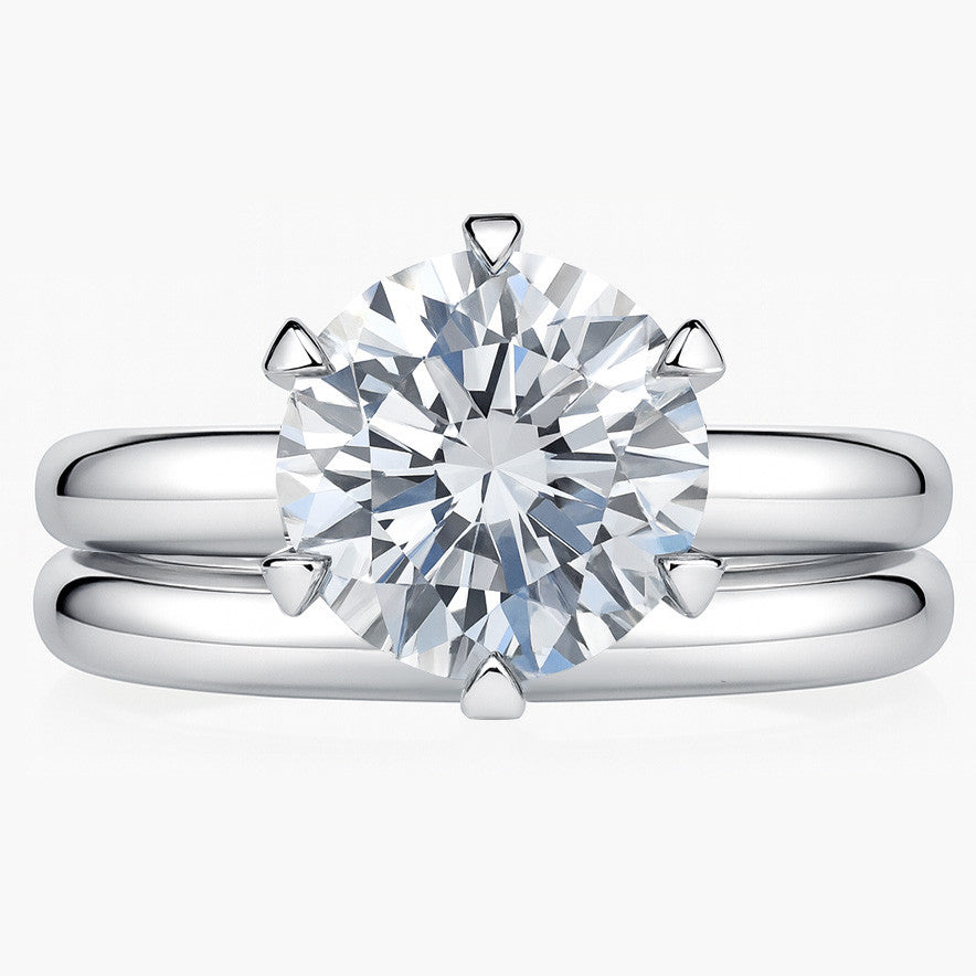 Round Brilliant Moissanite Solitaire Ring