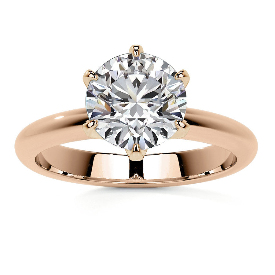Round Brilliant Moissanite Solitaire Ring