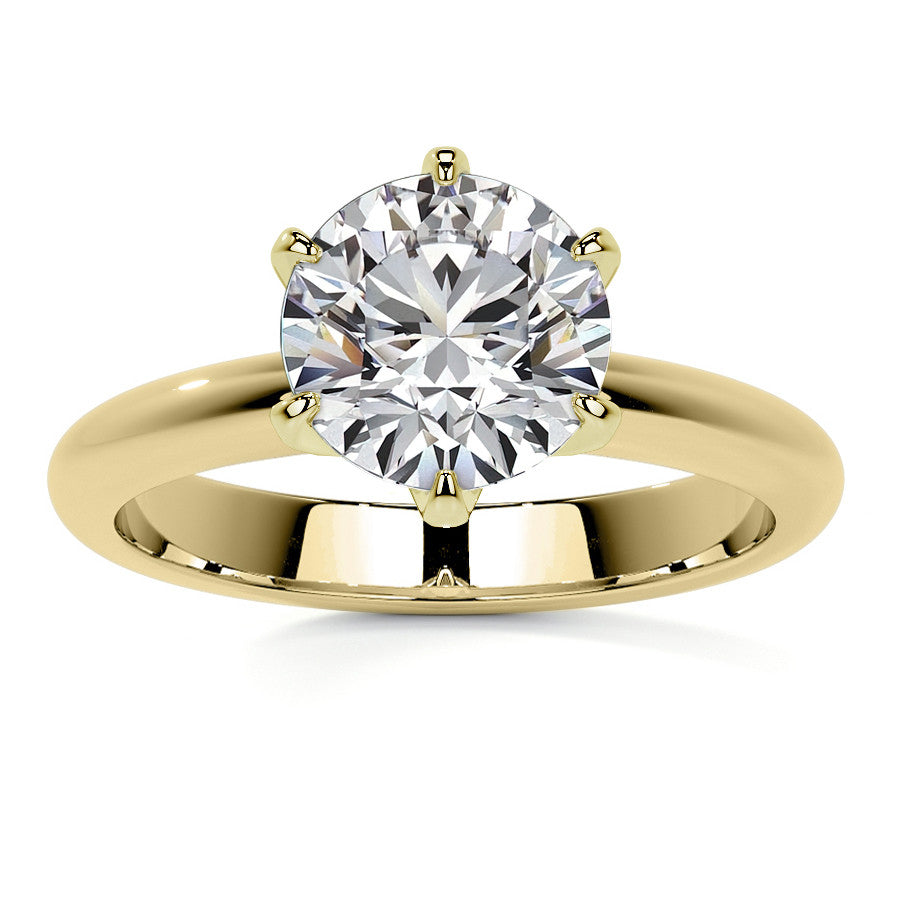 Round Brilliant Moissanite Solitaire Ring