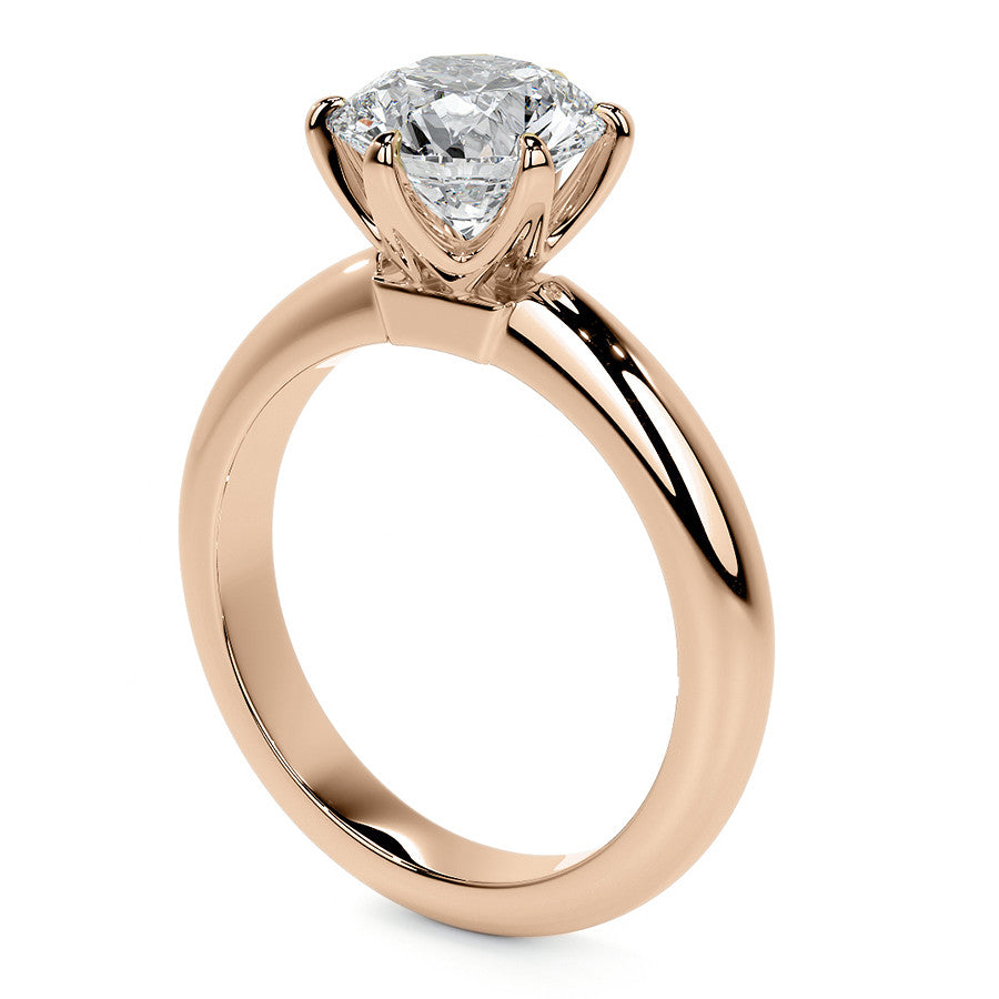 Round Brilliant Moissanite Solitaire Ring