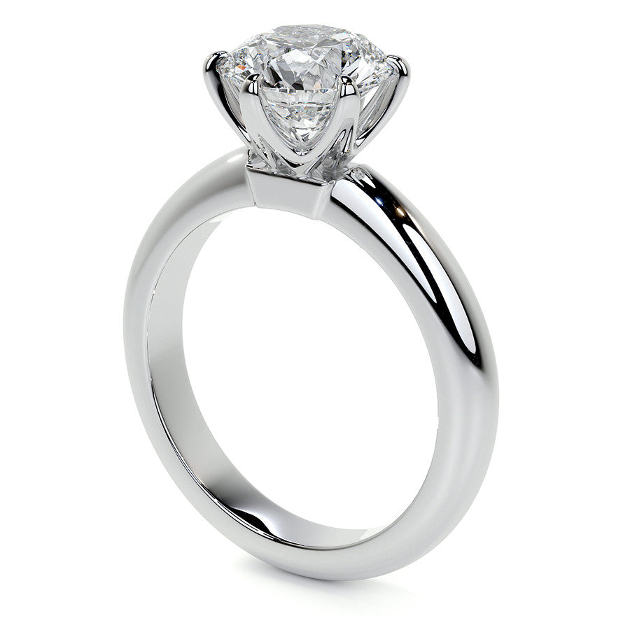 Round Brilliant Moissanite Solitaire Ring