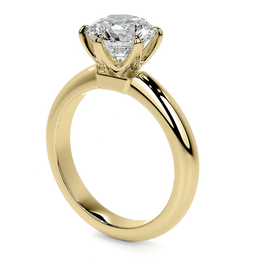 Round Brilliant Moissanite Solitaire Ring