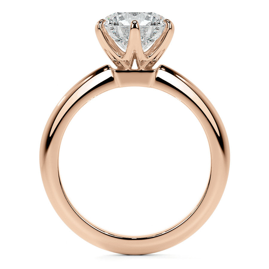 Round Brilliant Moissanite Solitaire Ring