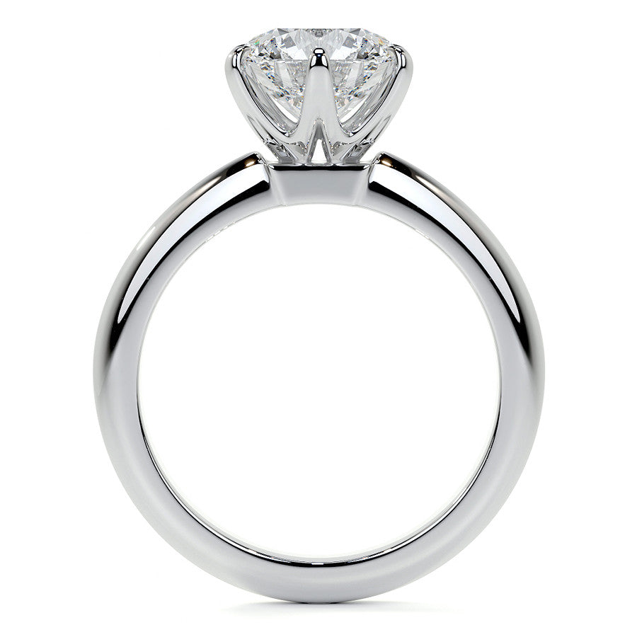 Round Brilliant Moissanite Solitaire Ring