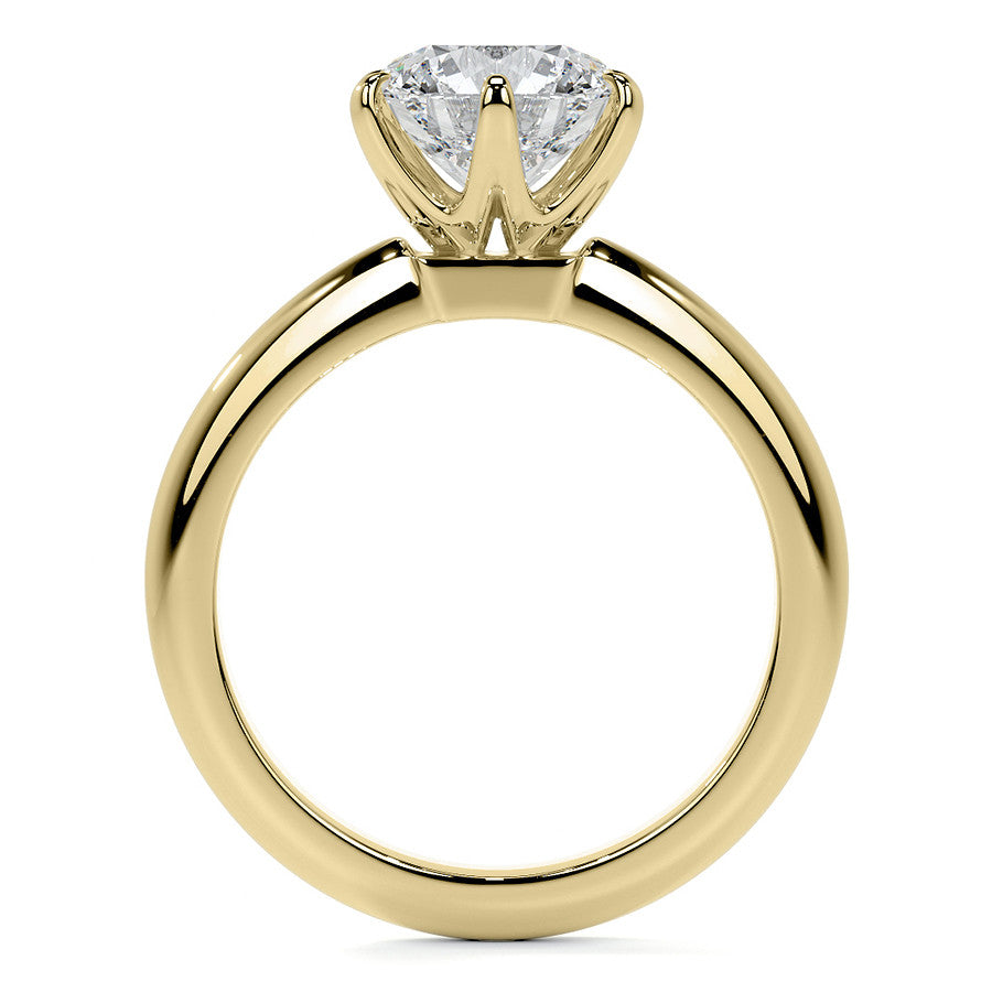 Round Brilliant Moissanite Solitaire Ring