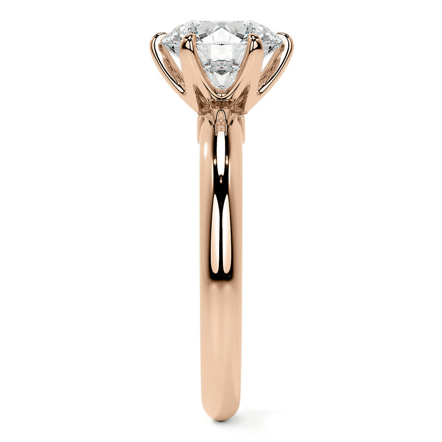 Round Brilliant Moissanite Solitaire Ring