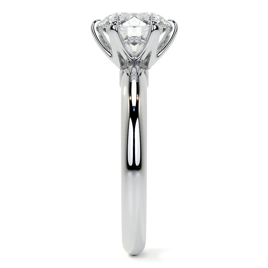 Round Brilliant Moissanite Solitaire Ring
