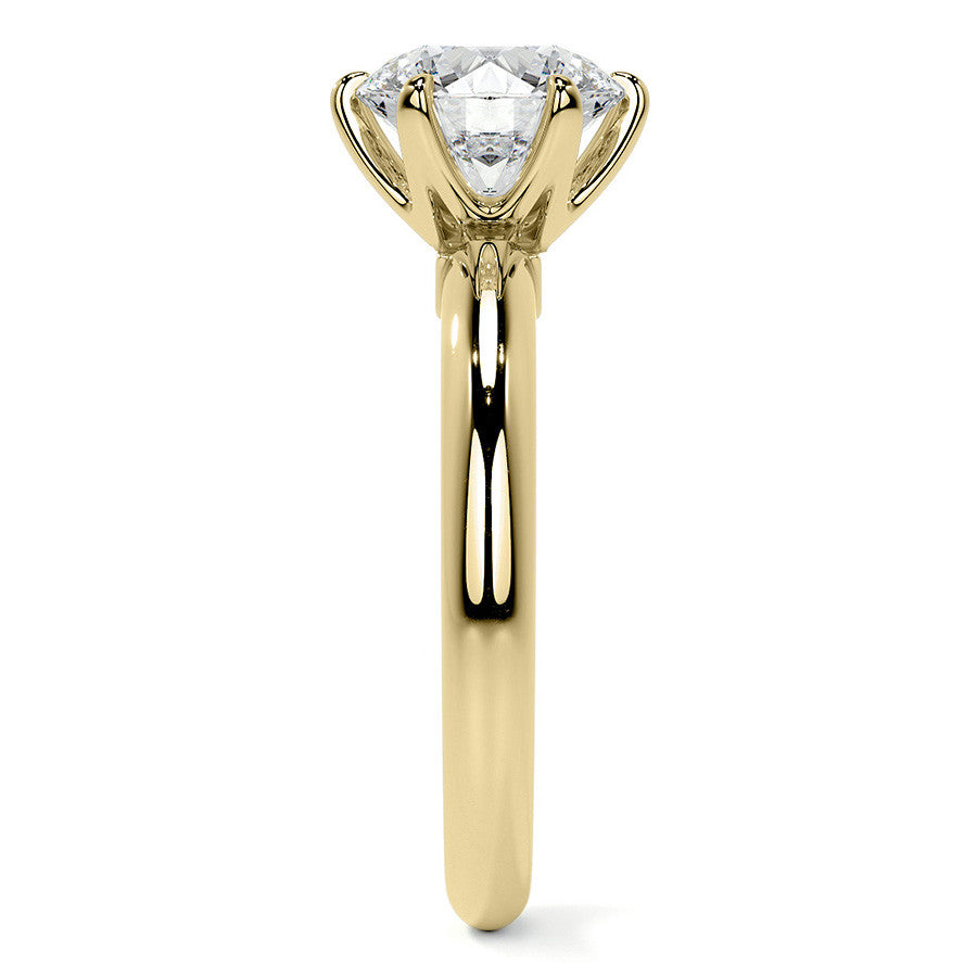 Round Brilliant Moissanite Solitaire Ring