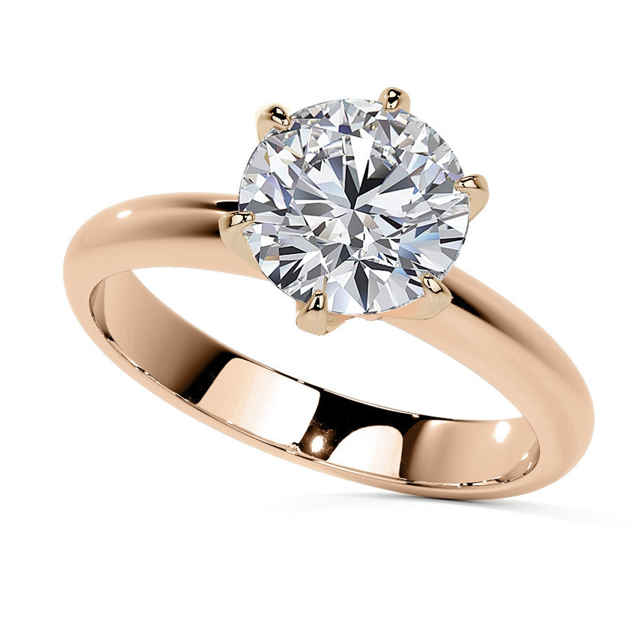Round Brilliant Moissanite Solitaire Ring