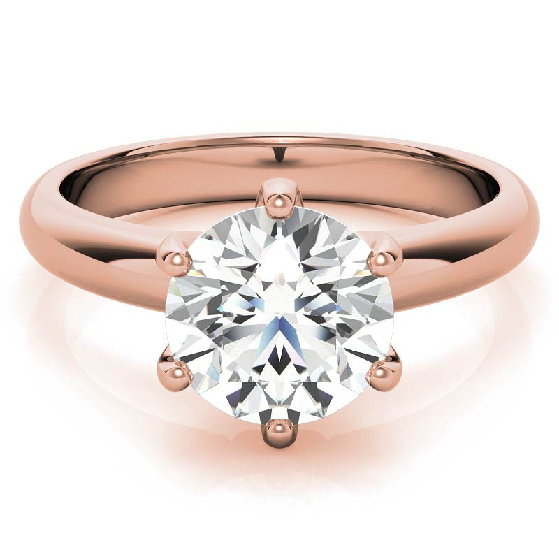 Round Brilliant Moissanite Solitaire Ring