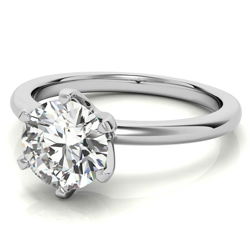 Round Solitaire Ring (2mm)