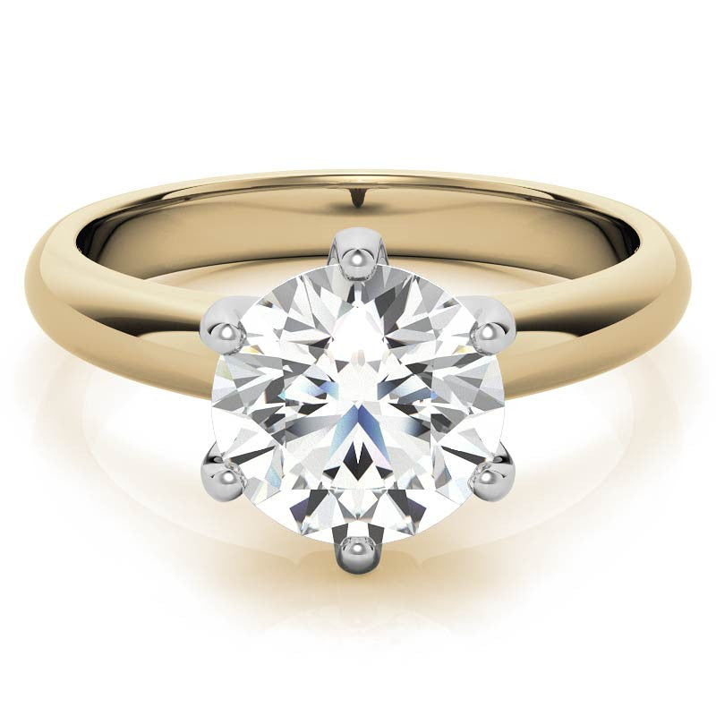 Round Brilliant Moissanite Solitaire Ring