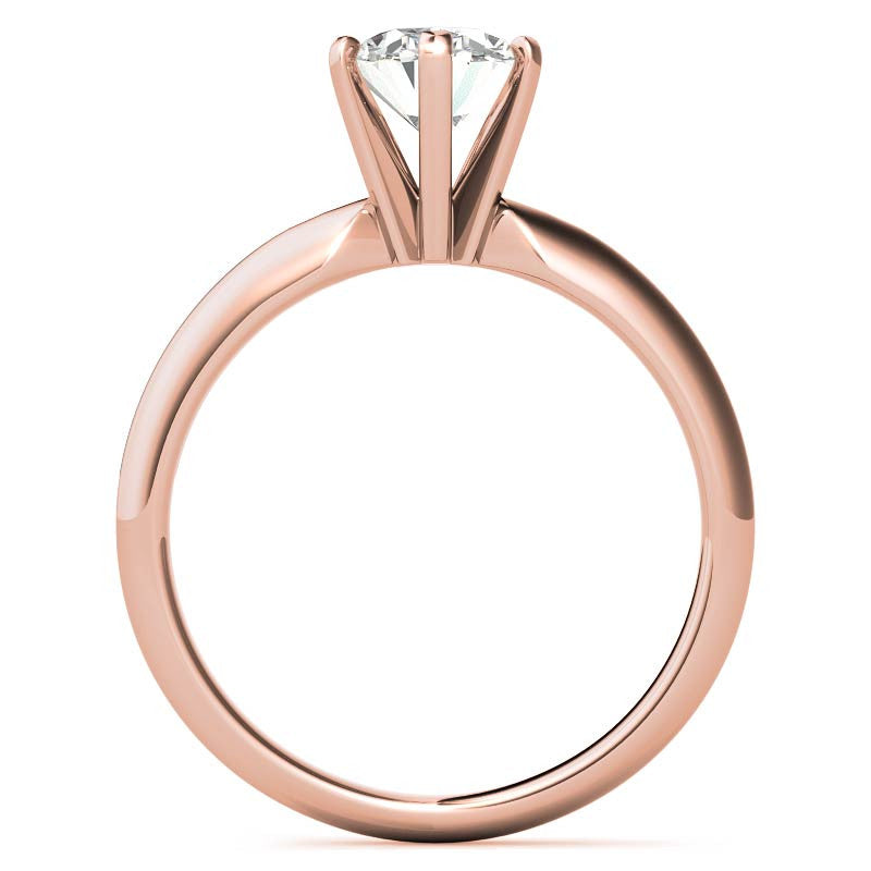 Oval Moissanite Solitaire Ring