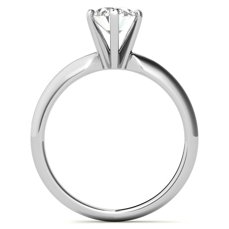 Oval Moissanite Solitaire Ring
