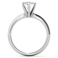 Oval Moissanite Solitaire Ring