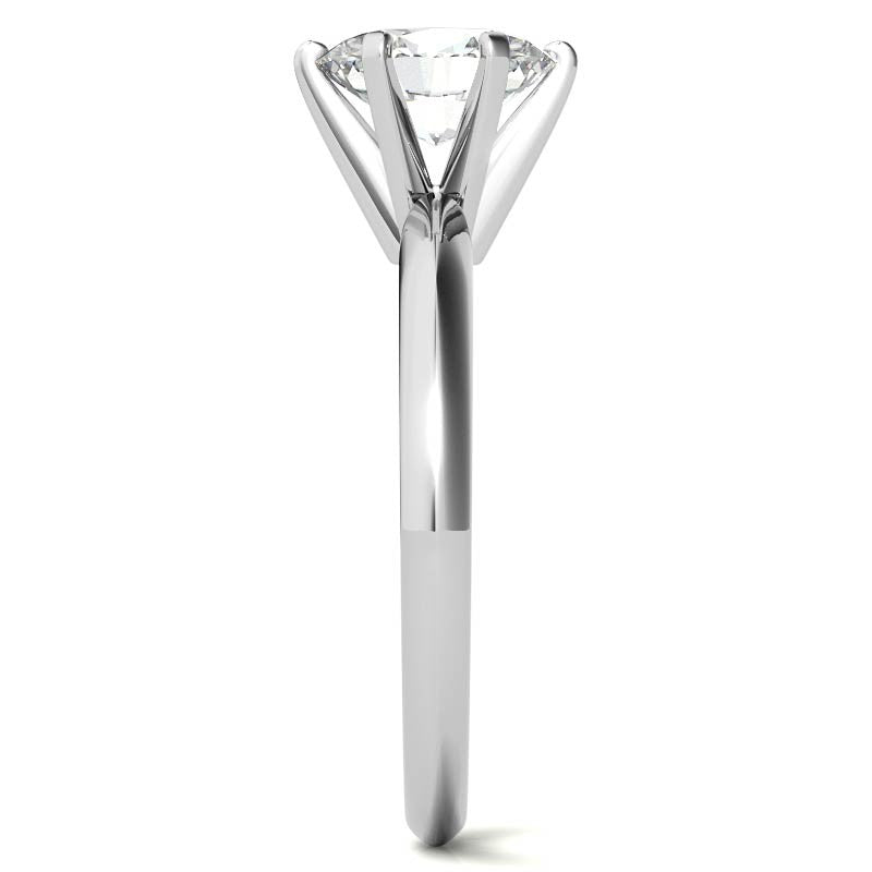 Oval Moissanite Solitaire Ring