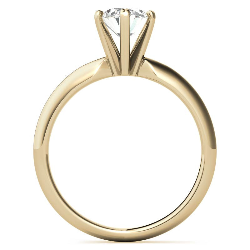 Oval Moissanite Solitaire Ring