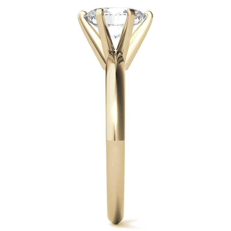 Oval Moissanite Solitaire Ring
