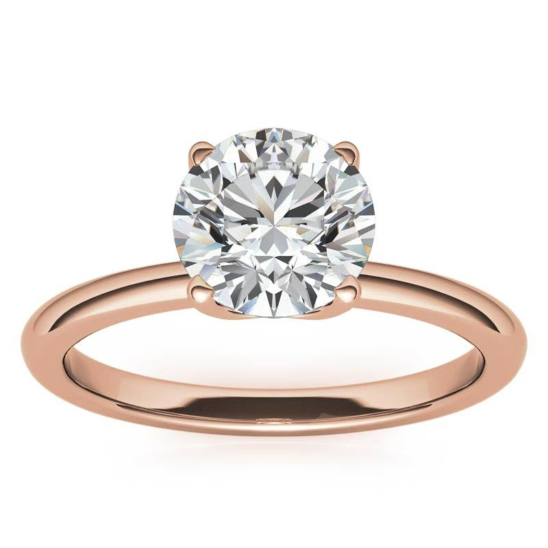 Novo Round Brilliant Moissanite Solitaire Ring