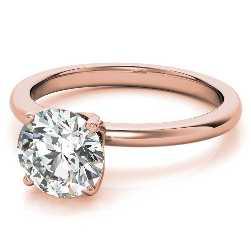 Novo Round Brilliant Moissanite Solitaire Ring