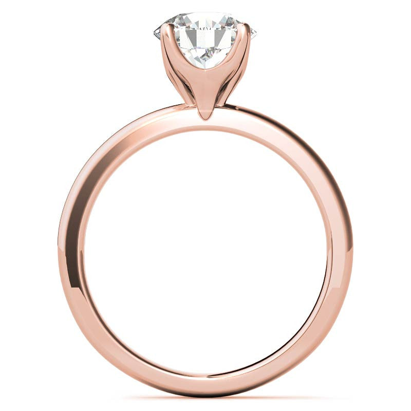 Novo Round Brilliant Moissanite Solitaire Ring