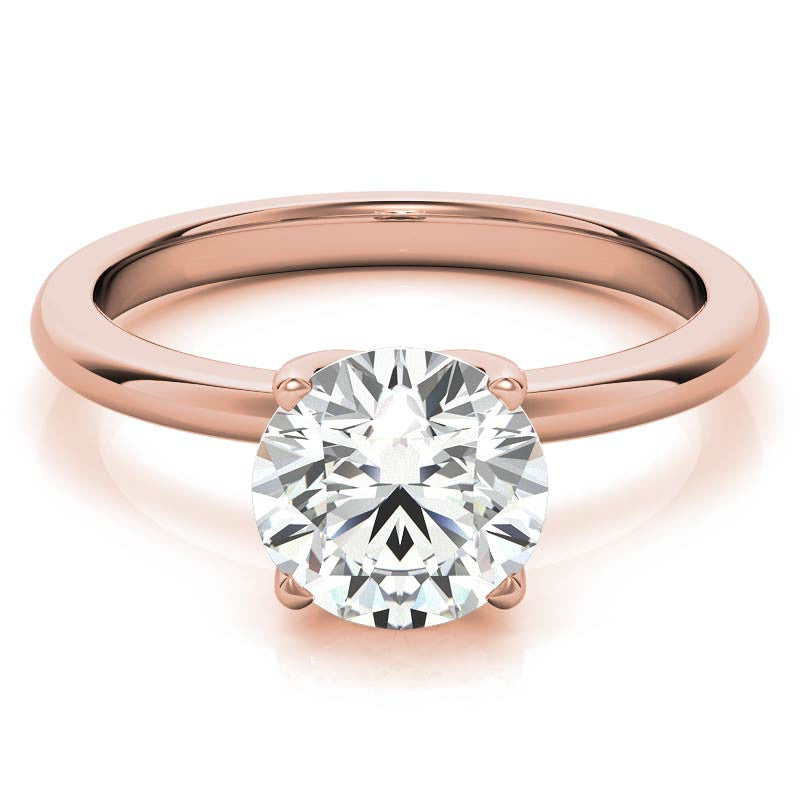 Novo Round Brilliant Moissanite Solitaire Ring