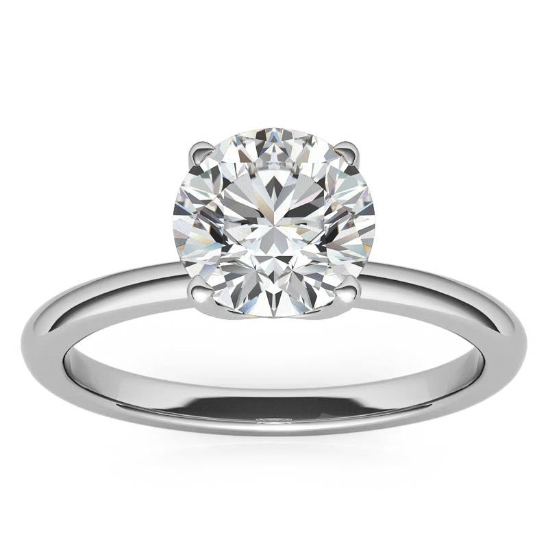 Novo Round Brilliant Moissanite Solitaire Ring