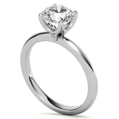Novo Round Brilliant Moissanite Solitaire Ring