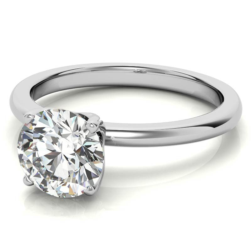 Novo Round Brilliant Moissanite Solitaire Ring