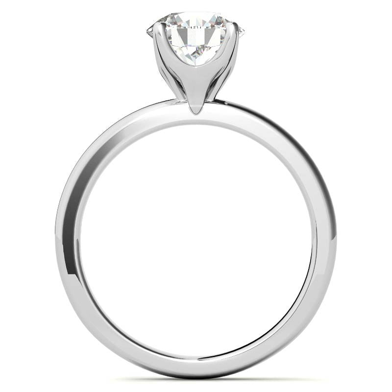 Novo Round Brilliant Moissanite Solitaire Ring